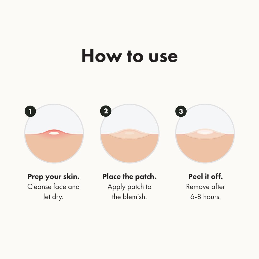 Mighty Patch Original from Hero Cosmetics - Hydrocolloid Acne Pimple Patch for Zits and Blemishes, Spot Treatment Stickers for Face and Skin, Vegan and Cruelty Free (36 Count)
