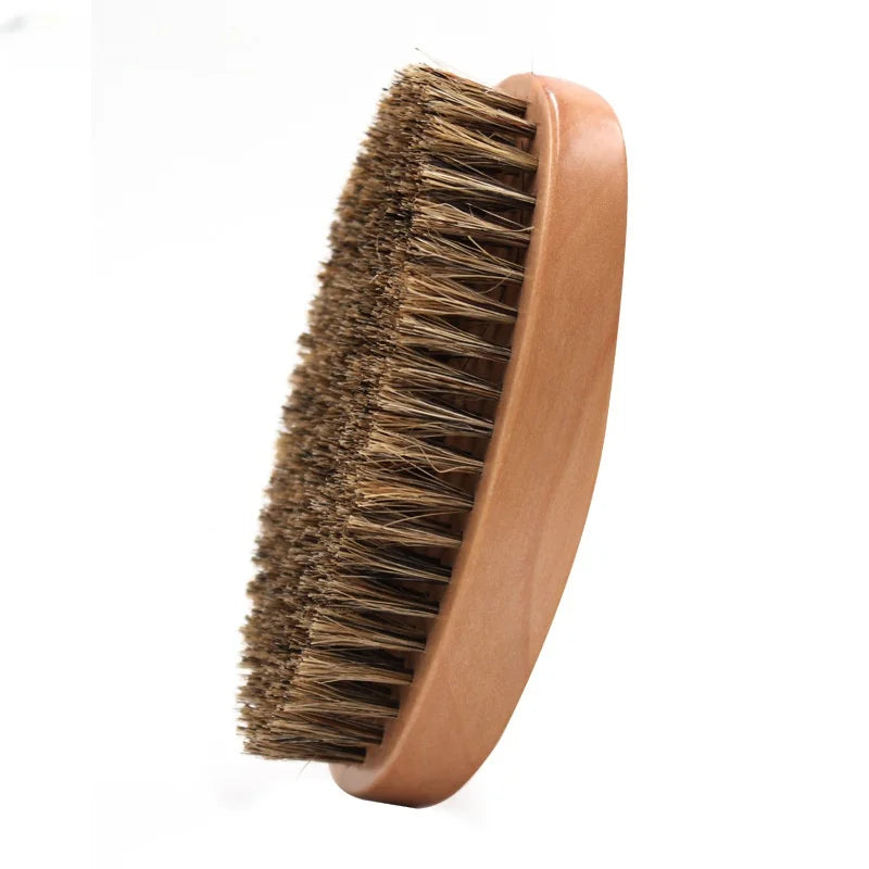 Natural Boar Bristle Beard Brush for Men Bamboo Face Massage That Works Wonders To Comb Beards and Mustache Drop Shipping