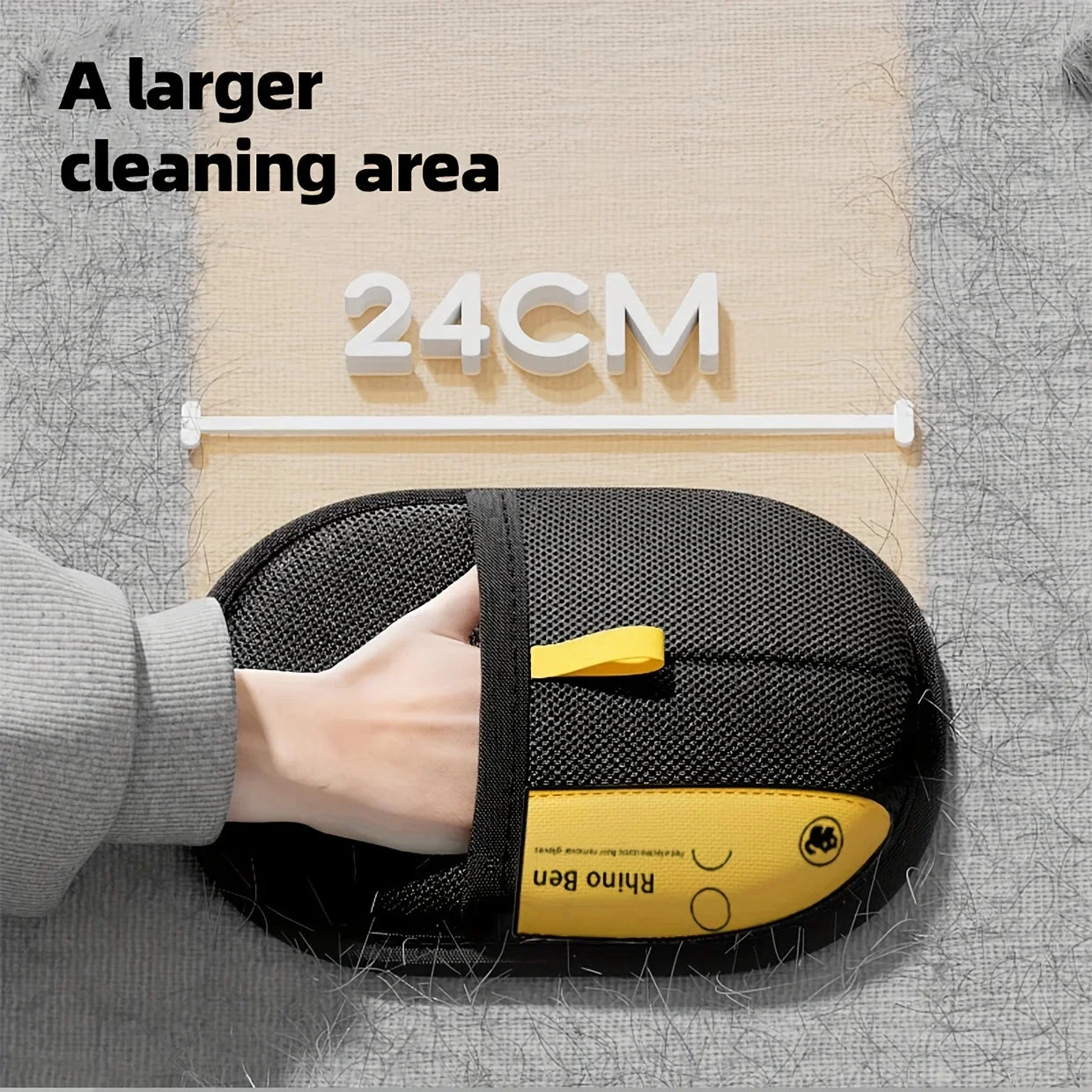 Large Size Pet Hair Removal Gloves, Static Cat Grooming Gloves, Polypropylene Fur Dander Remover for Dogs Cats