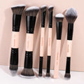 MAANGE 6pcs Makeup Brushes Set Double Head Foundation Brush Concealer Brush Blending Eyeshadow Brushes Set Portable Beauty Tools