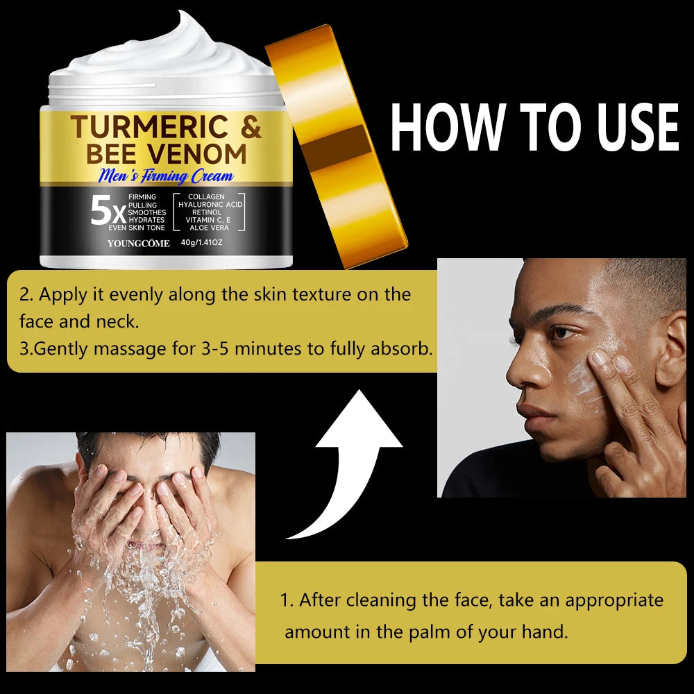  250g Men's Firming Lifting Neck and Face Moisturizing Cream with Retinol Refreshing and Hydrating Improves Skin Elasticity ﻿