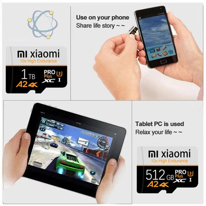 Original SD Card 2TB Extreme Speed Micro TF Flash Card 1TB 128GB Tarjeta Ultra Memory Card 512GB For Xiaomi Electronic Devices