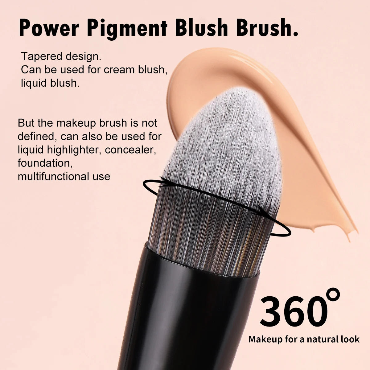 MAANGE 6pcs Makeup Brushes Set Double Head Foundation Brush Concealer Brush Blending Eyeshadow Brushes Set Portable Beauty Tools