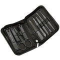 6/9pcs Professional Nail Care Kit with Travel Case Stainless Steel Nail Clipper Cuticle Plier Hand Foot Care Tools Modern Design