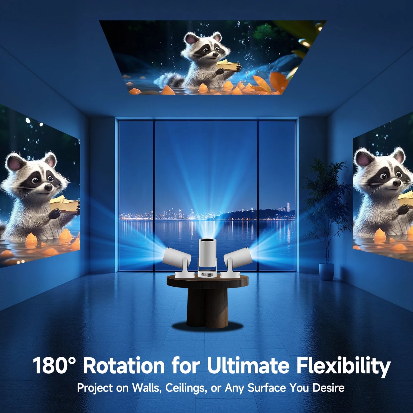 Magcubic 8K Wifi6 Projector 290ANSI Android 14 Dual WIFI Allwinner H726 BT5.0 1280*720P Home Cinema Outdoor portable HY300 Pro +