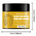 Black Castor Oil Curl Defining Cream Non-stick Hydrates & eliminates frizz, Hair-Smoothing Anti-Frizz Cream to Define new