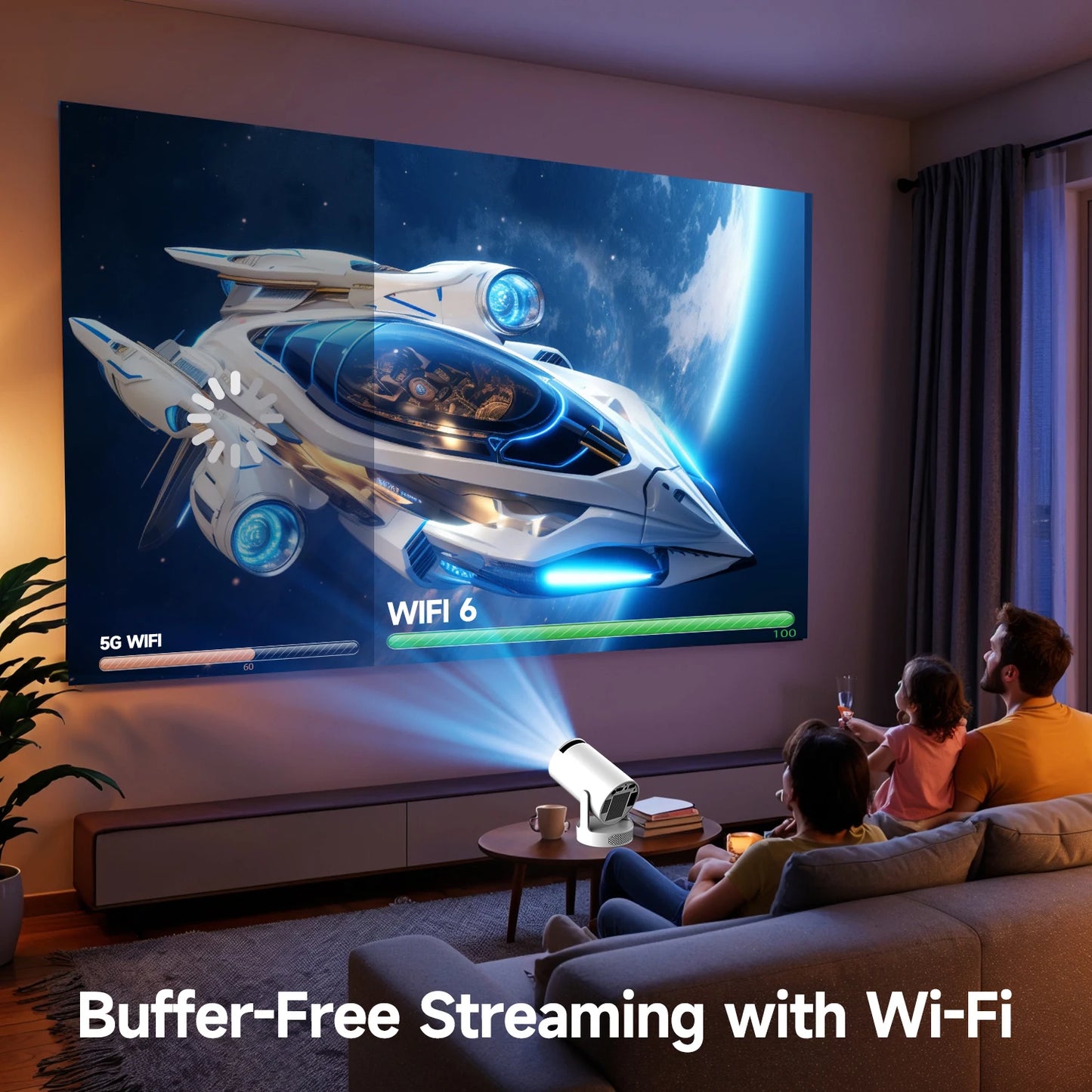 Magcubic 8K Wifi6 Projector 290ANSI Android 14 Dual WIFI Allwinner H726 BT5.0 1280*720P Home Cinema Outdoor portable HY300 Pro +