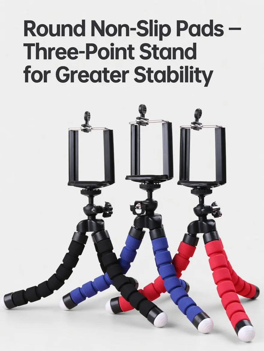 Mini Universal Photography Octopus Tripod Monopod Phone Mini Camera Phone Webcam Holder Clip Smartphone Monopod Tripe Stand
