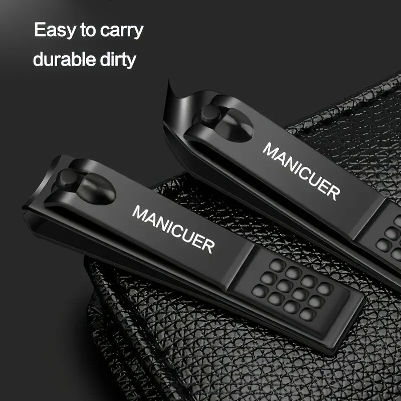 6/9pcs Professional Nail Care Kit with Travel Case Stainless Steel Nail Clipper Cuticle Plier Hand Foot Care Tools Modern Design